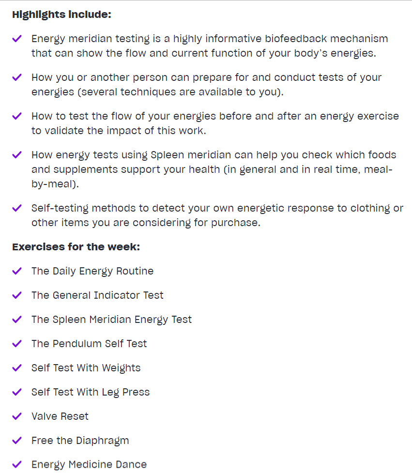 Week 4- How To Use Energy Tests To Make Healthy Choices 