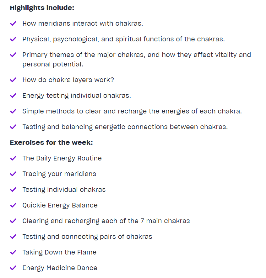 Week 6- The Chakras 