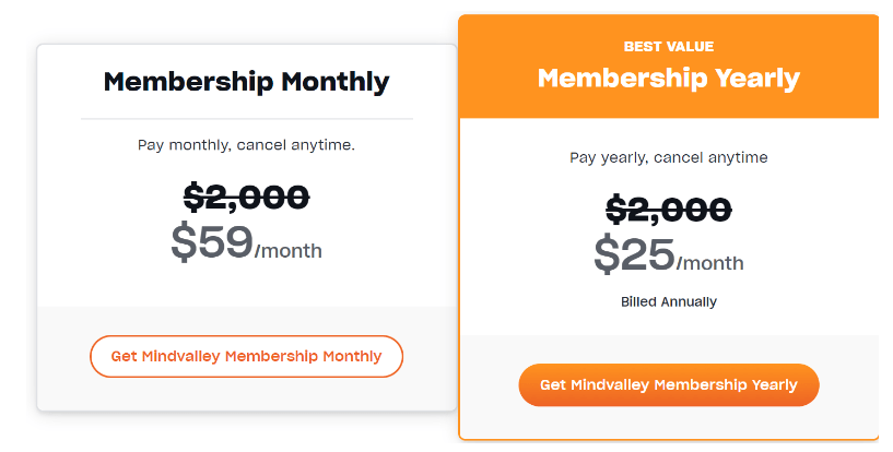 Mindvalley Super Reading Speed - Pricing Plan